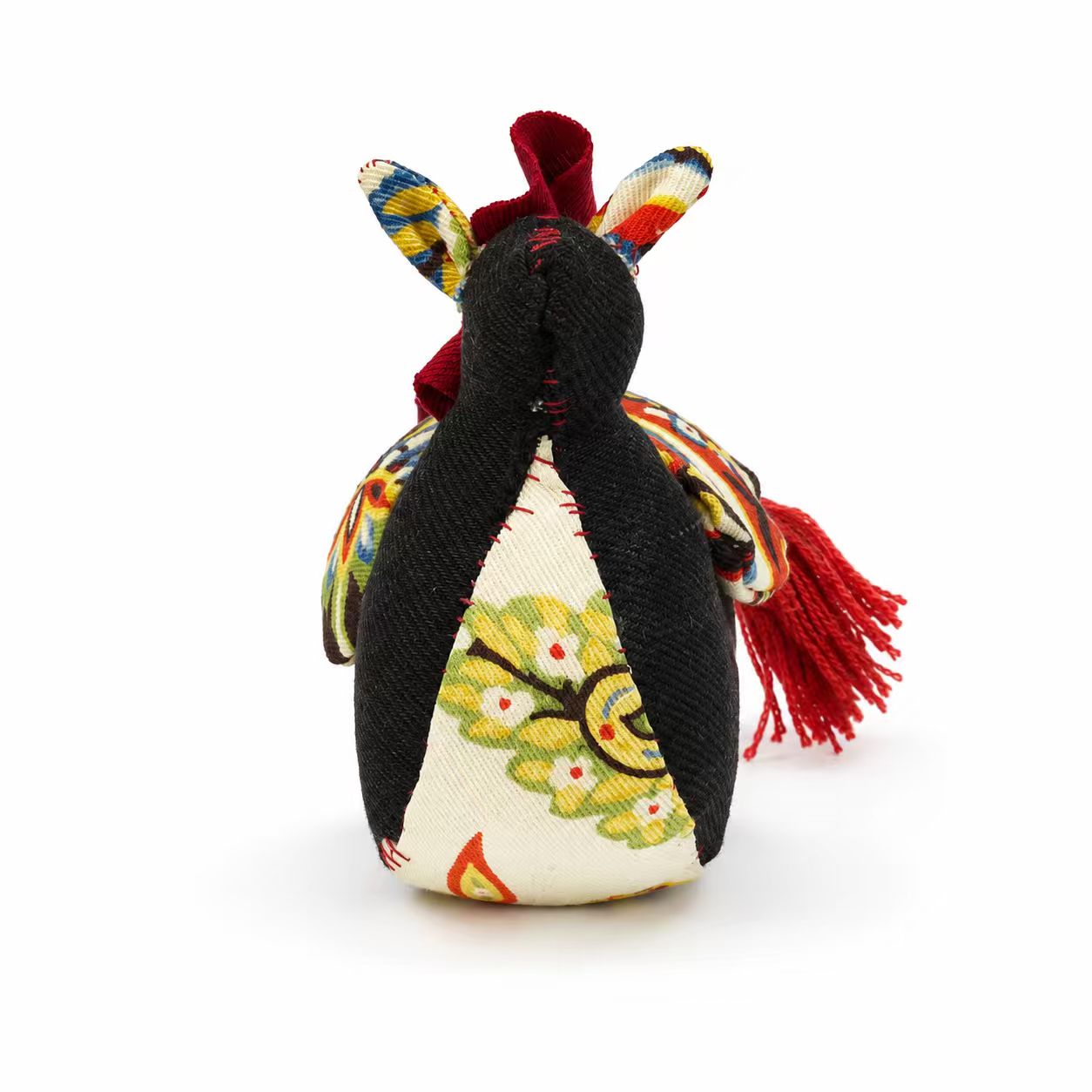 Back view of the soft horse sculpture